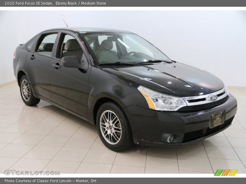 Ebony Black / Medium Stone 2010 Ford Focus SE Sedan