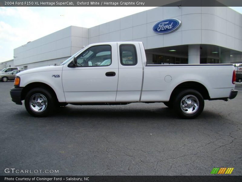 Oxford White / Heritage Graphite Grey 2004 Ford F150 XL Heritage SuperCab