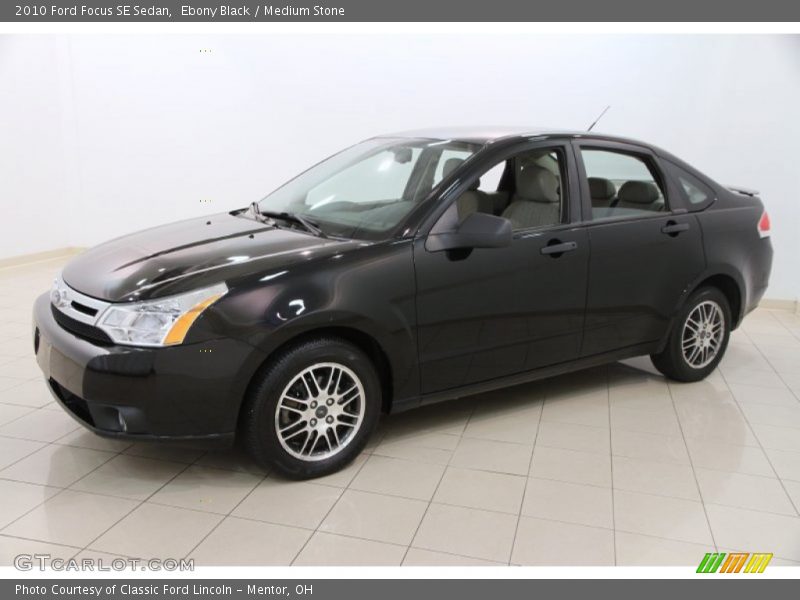 Ebony Black / Medium Stone 2010 Ford Focus SE Sedan