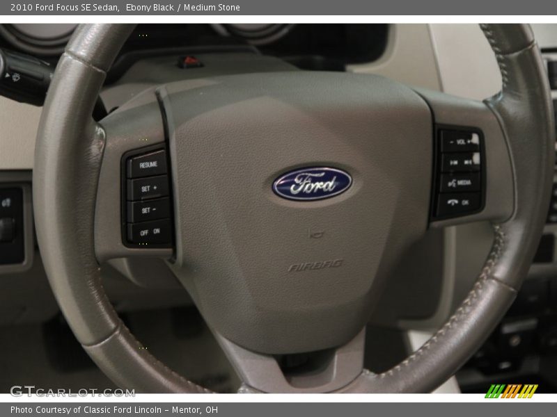 Ebony Black / Medium Stone 2010 Ford Focus SE Sedan
