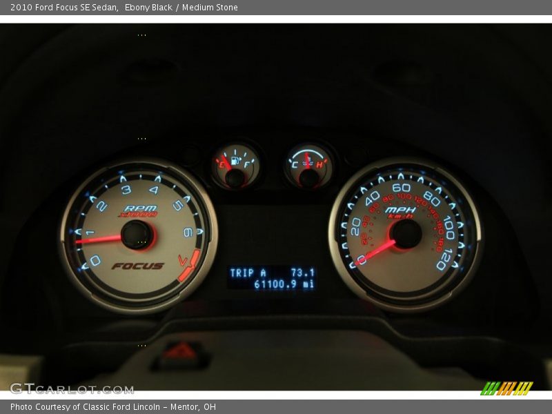 Ebony Black / Medium Stone 2010 Ford Focus SE Sedan