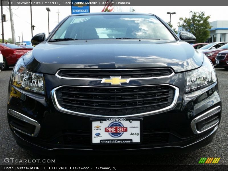 Black Granite Metallic / Medium Titanium 2016 Chevrolet Cruze Limited LT
