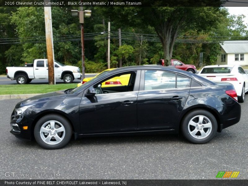 Black Granite Metallic / Medium Titanium 2016 Chevrolet Cruze Limited LT