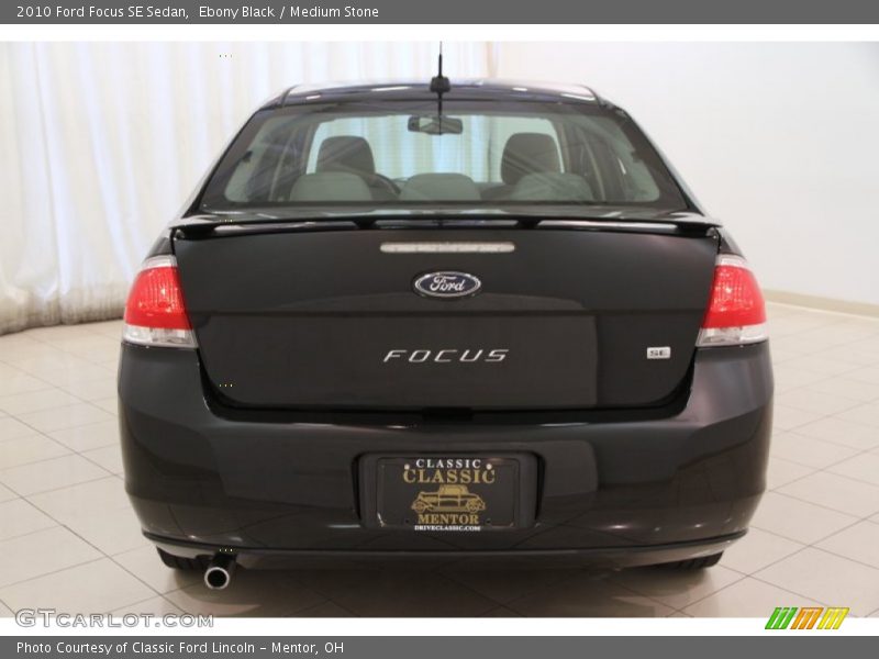 Ebony Black / Medium Stone 2010 Ford Focus SE Sedan