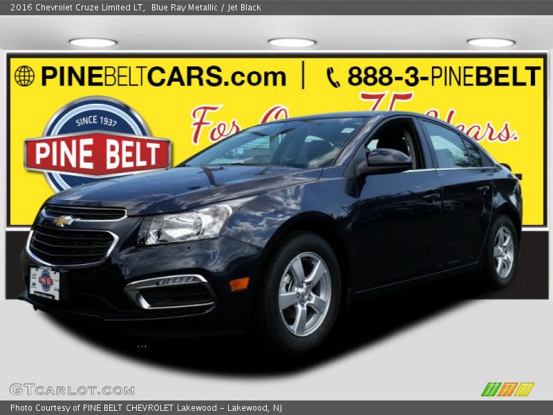 Blue Ray Metallic / Jet Black 2016 Chevrolet Cruze Limited LT