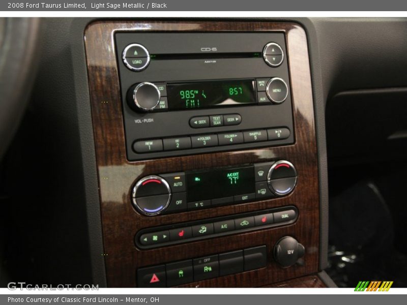 Light Sage Metallic / Black 2008 Ford Taurus Limited