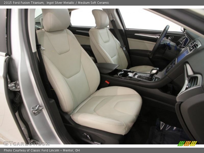 Ingot Silver Metallic / Medium Soft Ceramic 2015 Ford Fusion Titanium