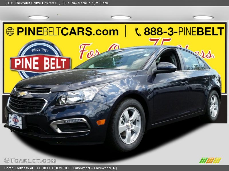 Blue Ray Metallic / Jet Black 2016 Chevrolet Cruze Limited LT