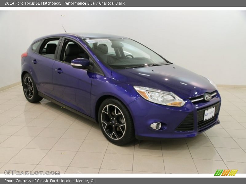 Performance Blue / Charcoal Black 2014 Ford Focus SE Hatchback