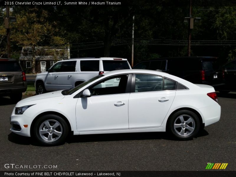 Summit White / Medium Titanium 2016 Chevrolet Cruze Limited LT