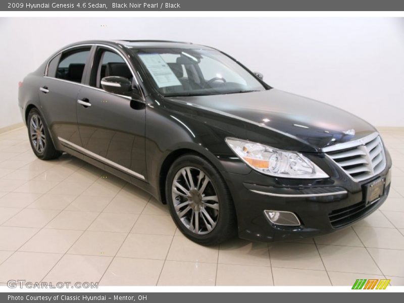 Black Noir Pearl / Black 2009 Hyundai Genesis 4.6 Sedan