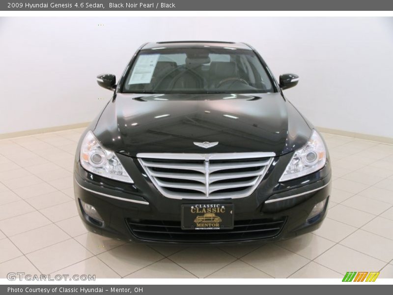 Black Noir Pearl / Black 2009 Hyundai Genesis 4.6 Sedan