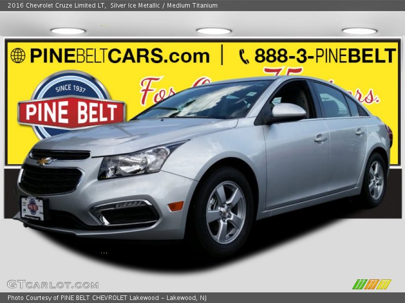 Silver Ice Metallic / Medium Titanium 2016 Chevrolet Cruze Limited LT