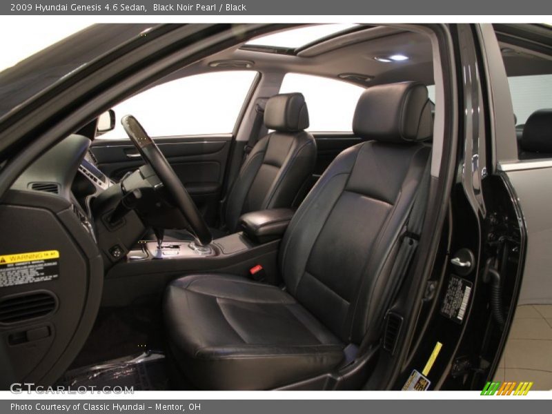 Black Noir Pearl / Black 2009 Hyundai Genesis 4.6 Sedan