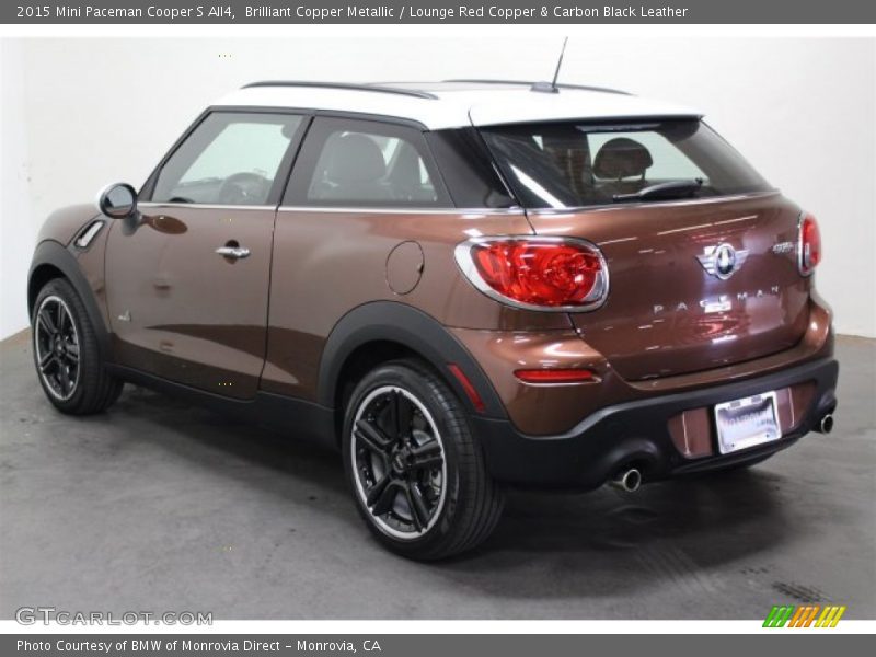 Brilliant Copper Metallic / Lounge Red Copper & Carbon Black Leather 2015 Mini Paceman Cooper S All4