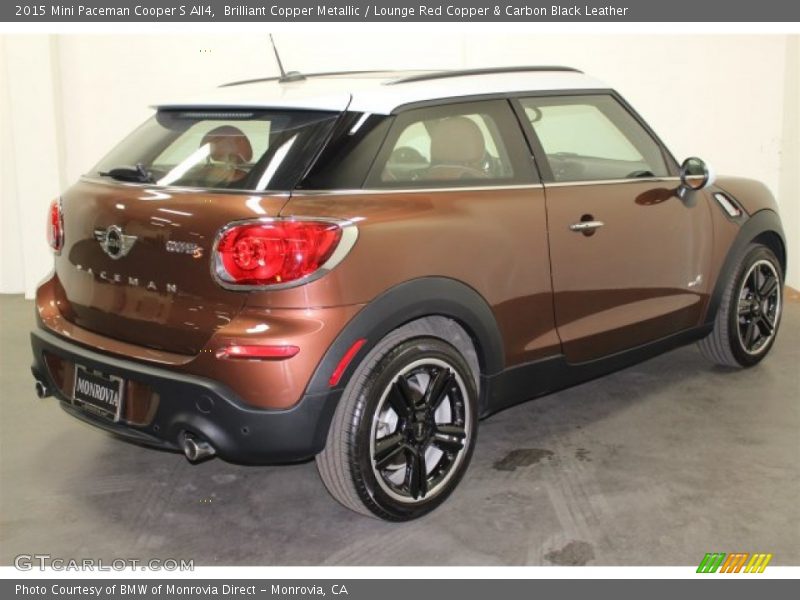 Brilliant Copper Metallic / Lounge Red Copper & Carbon Black Leather 2015 Mini Paceman Cooper S All4