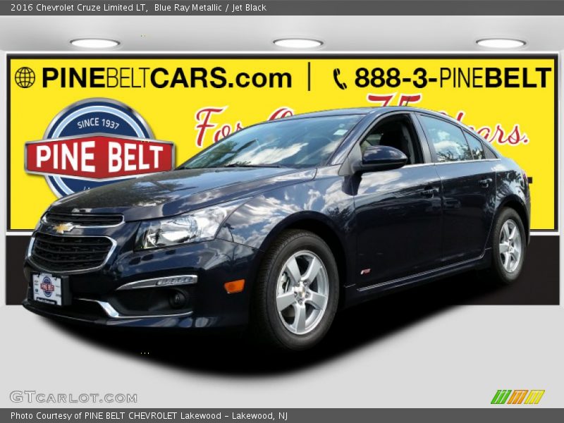 Blue Ray Metallic / Jet Black 2016 Chevrolet Cruze Limited LT
