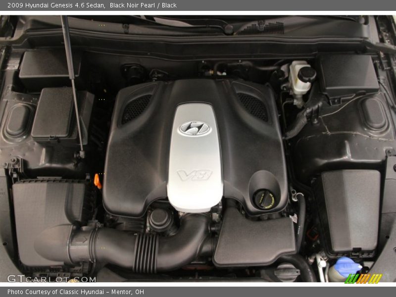 Black Noir Pearl / Black 2009 Hyundai Genesis 4.6 Sedan