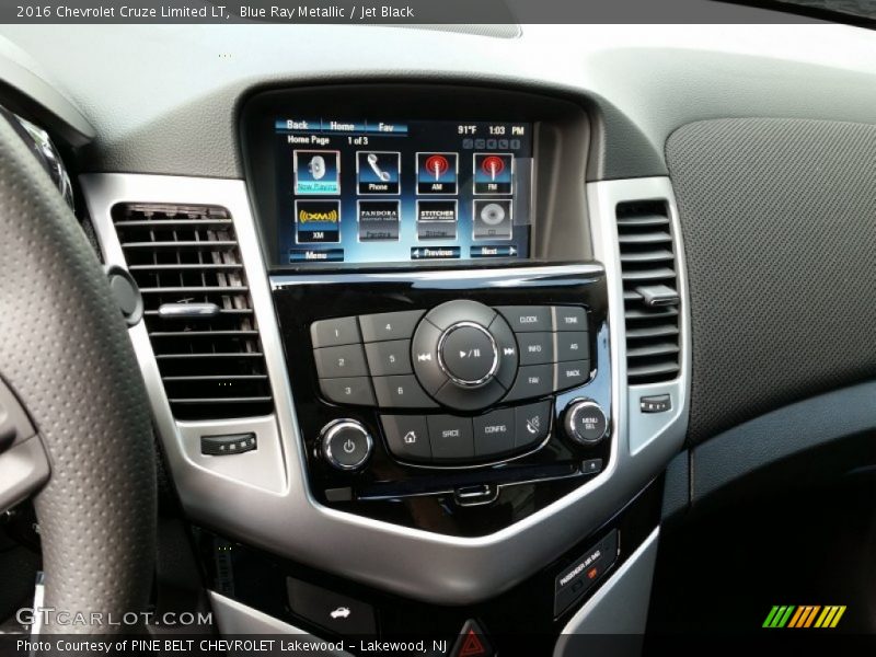Blue Ray Metallic / Jet Black 2016 Chevrolet Cruze Limited LT