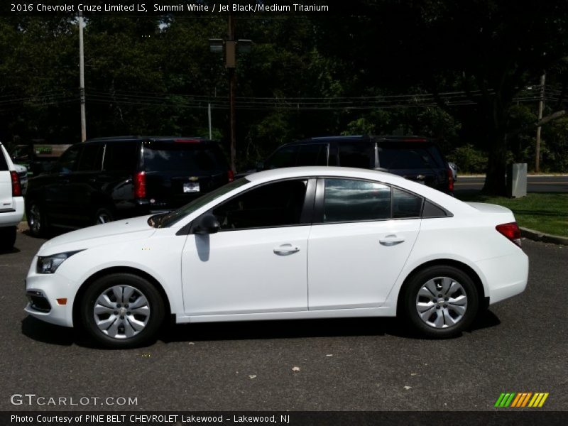 Summit White / Jet Black/Medium Titanium 2016 Chevrolet Cruze Limited LS