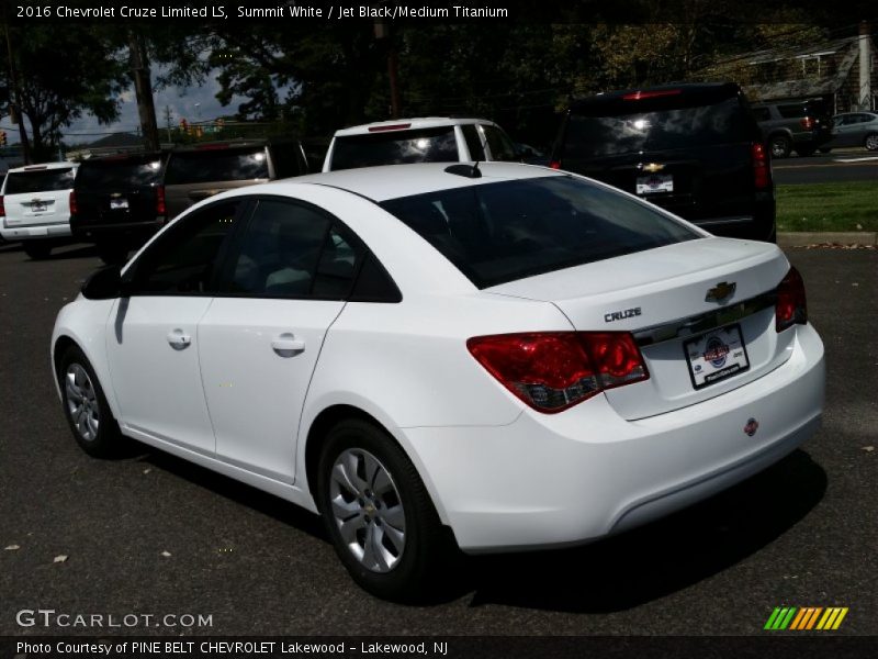 Summit White / Jet Black/Medium Titanium 2016 Chevrolet Cruze Limited LS