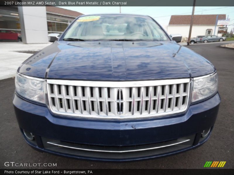 Dark Blue Pearl Metallic / Dark Charcoal 2007 Lincoln MKZ AWD Sedan