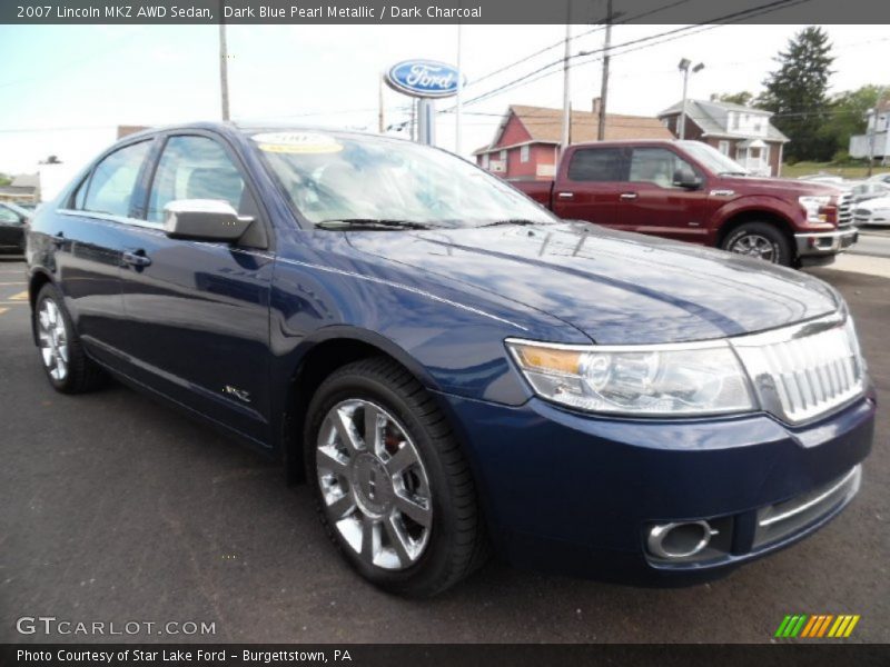 Dark Blue Pearl Metallic / Dark Charcoal 2007 Lincoln MKZ AWD Sedan