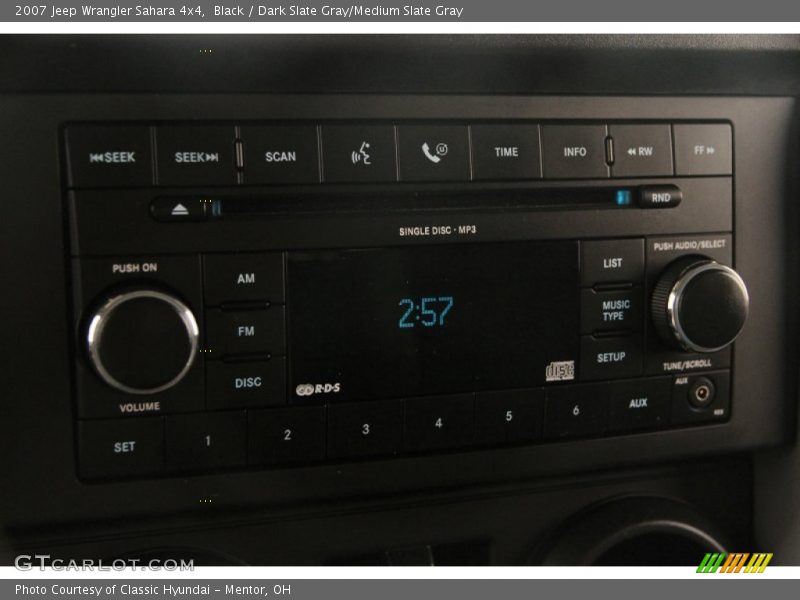 Black / Dark Slate Gray/Medium Slate Gray 2007 Jeep Wrangler Sahara 4x4