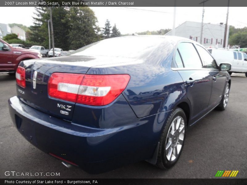 Dark Blue Pearl Metallic / Dark Charcoal 2007 Lincoln MKZ AWD Sedan