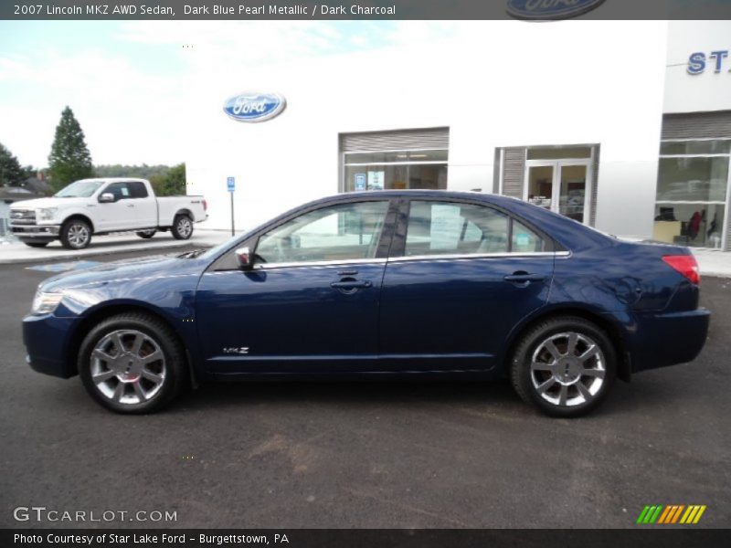 Dark Blue Pearl Metallic / Dark Charcoal 2007 Lincoln MKZ AWD Sedan