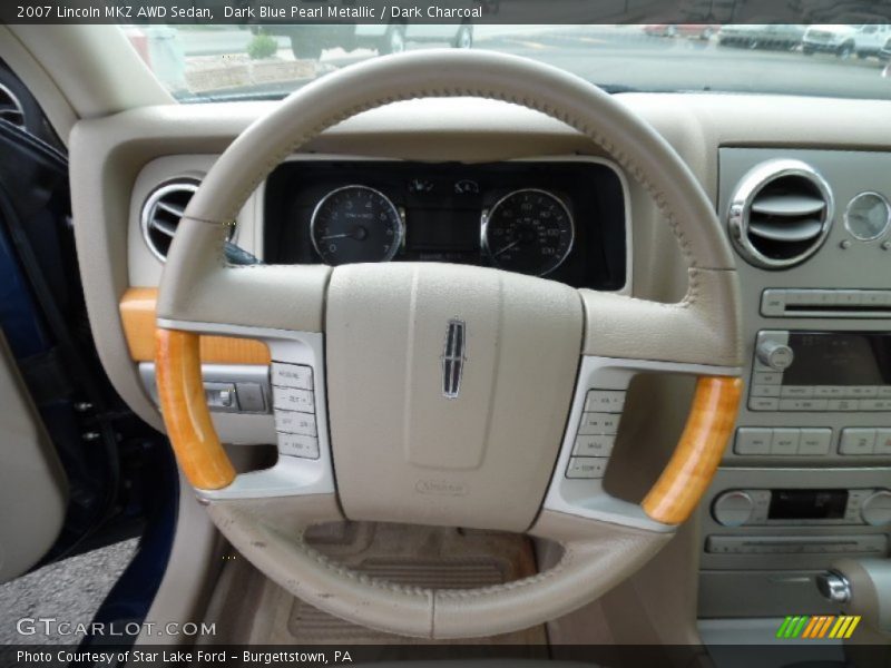 Dark Blue Pearl Metallic / Dark Charcoal 2007 Lincoln MKZ AWD Sedan