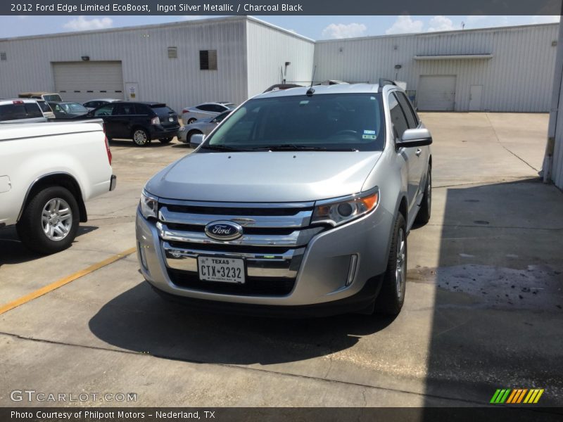 Ingot Silver Metallic / Charcoal Black 2012 Ford Edge Limited EcoBoost