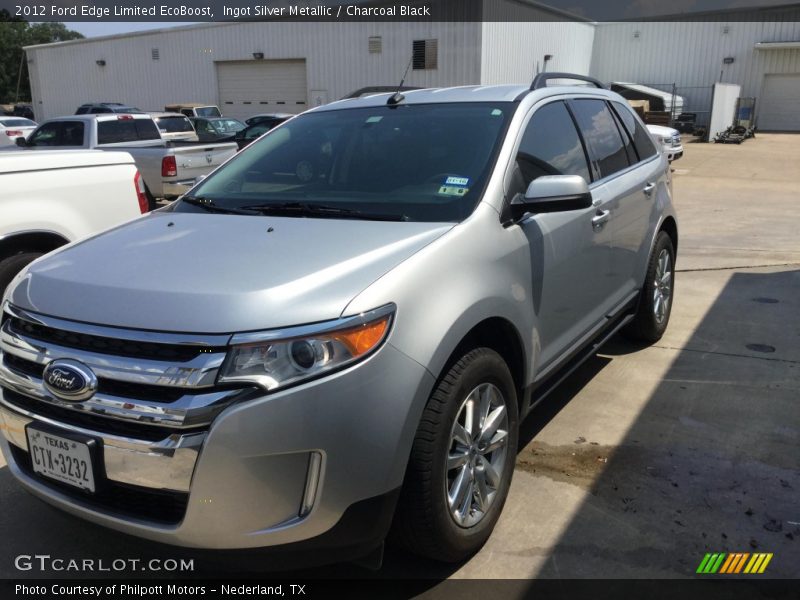 Ingot Silver Metallic / Charcoal Black 2012 Ford Edge Limited EcoBoost