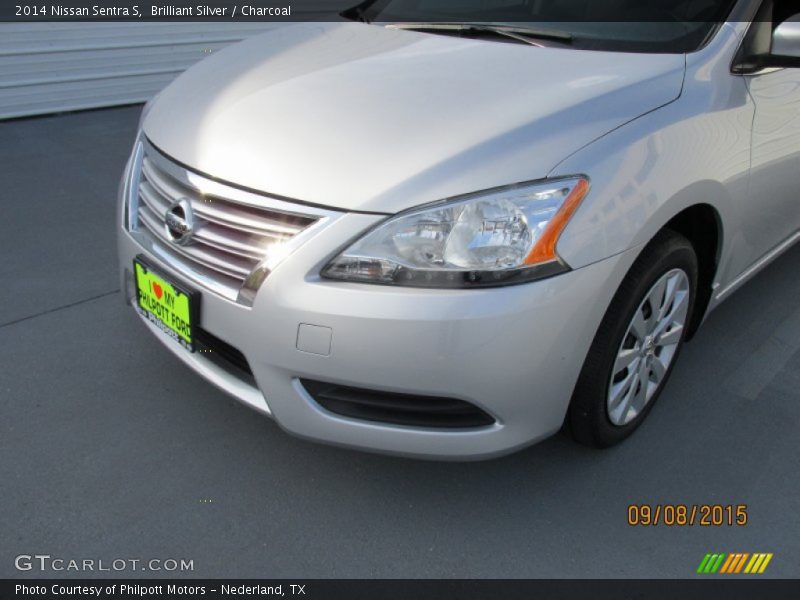 Brilliant Silver / Charcoal 2014 Nissan Sentra S