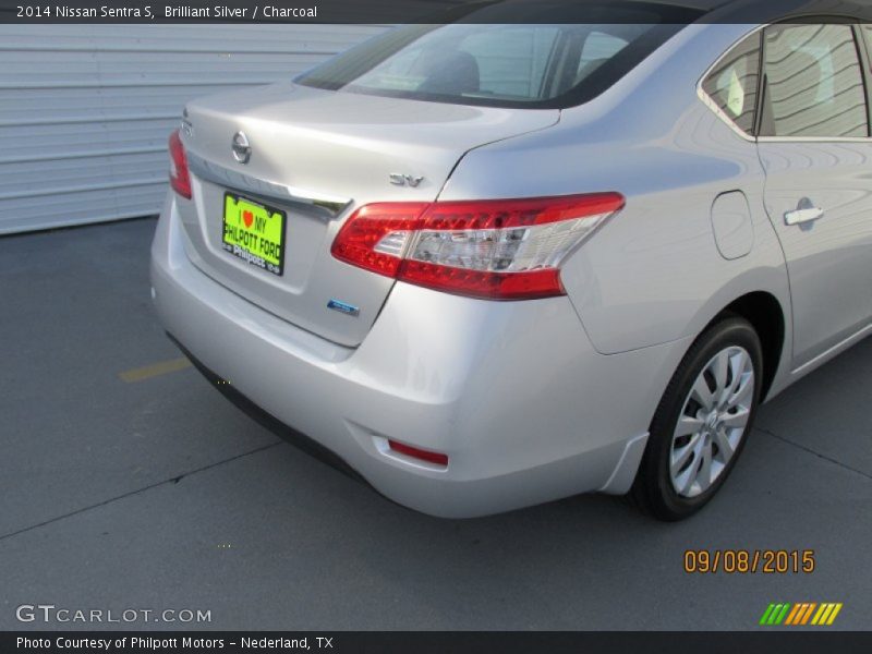 Brilliant Silver / Charcoal 2014 Nissan Sentra S