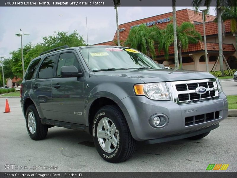 Tungsten Grey Metallic / Stone 2008 Ford Escape Hybrid