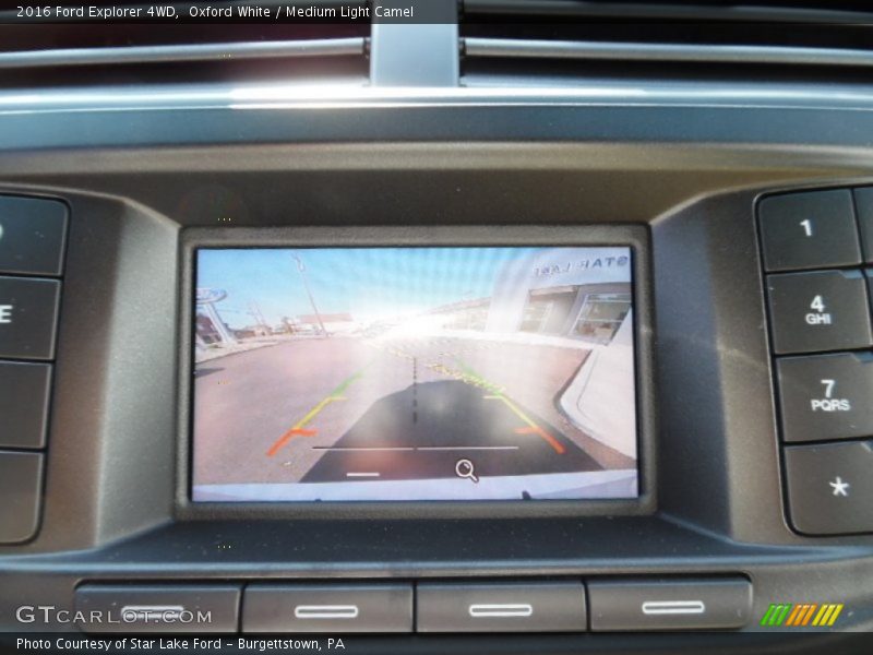 Oxford White / Medium Light Camel 2016 Ford Explorer 4WD