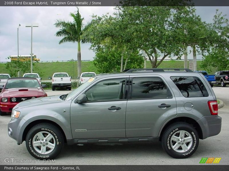 Tungsten Grey Metallic / Stone 2008 Ford Escape Hybrid