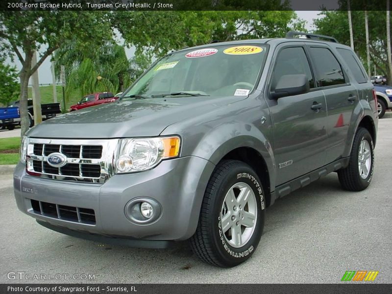 Tungsten Grey Metallic / Stone 2008 Ford Escape Hybrid