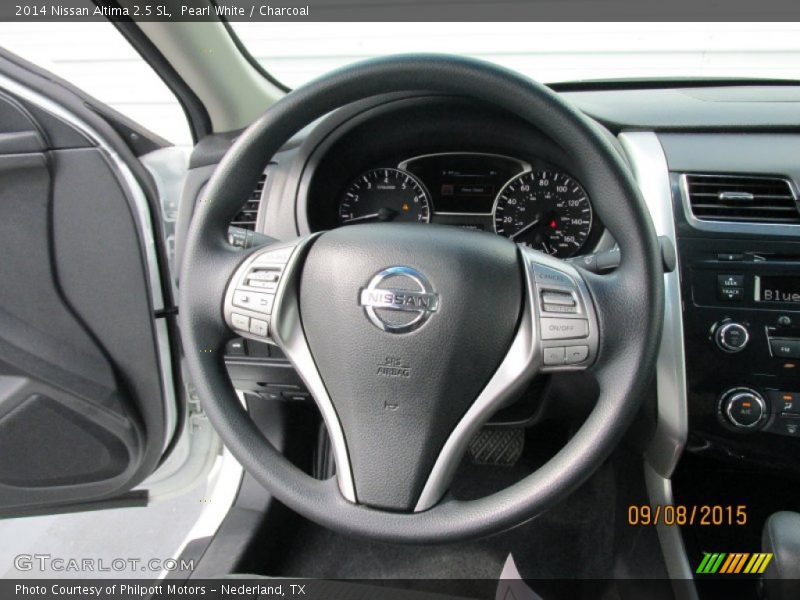 Pearl White / Charcoal 2014 Nissan Altima 2.5 SL