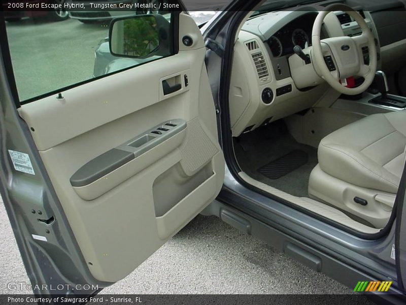 Tungsten Grey Metallic / Stone 2008 Ford Escape Hybrid