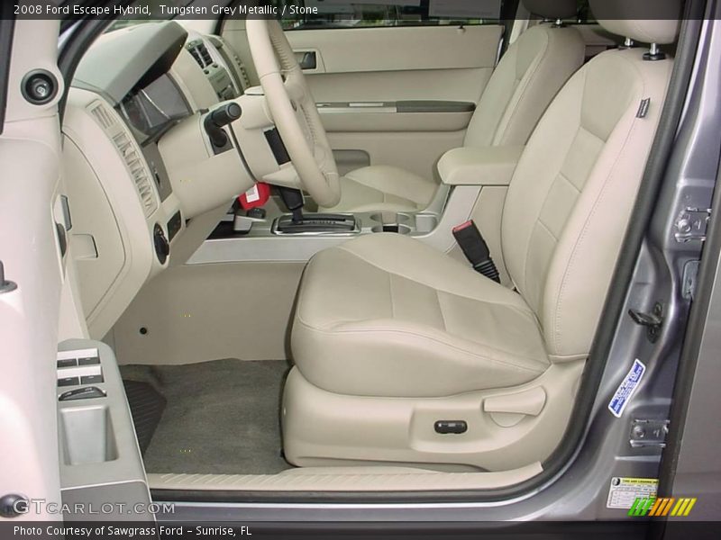 Tungsten Grey Metallic / Stone 2008 Ford Escape Hybrid