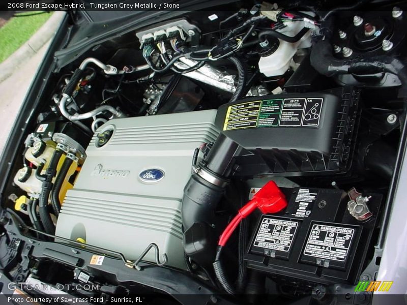Tungsten Grey Metallic / Stone 2008 Ford Escape Hybrid