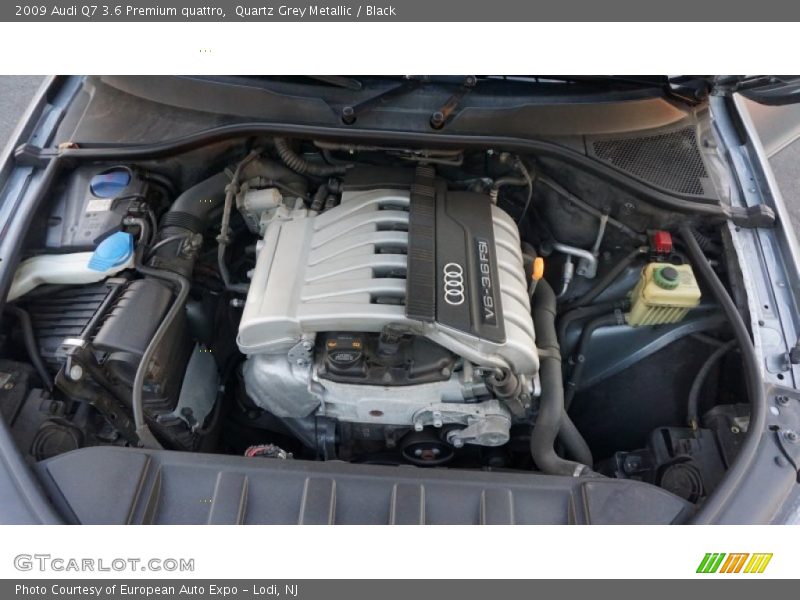 Quartz Grey Metallic / Black 2009 Audi Q7 3.6 Premium quattro