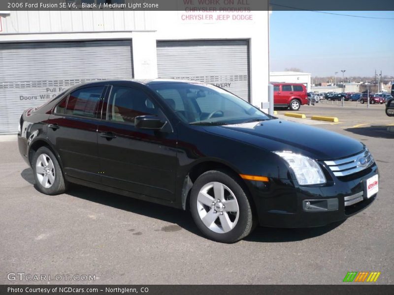 Black / Medium Light Stone 2006 Ford Fusion SE V6