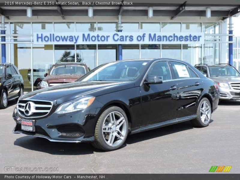 Black / Chestnut Brown/Black 2016 Mercedes-Benz E 350 4Matic Sedan