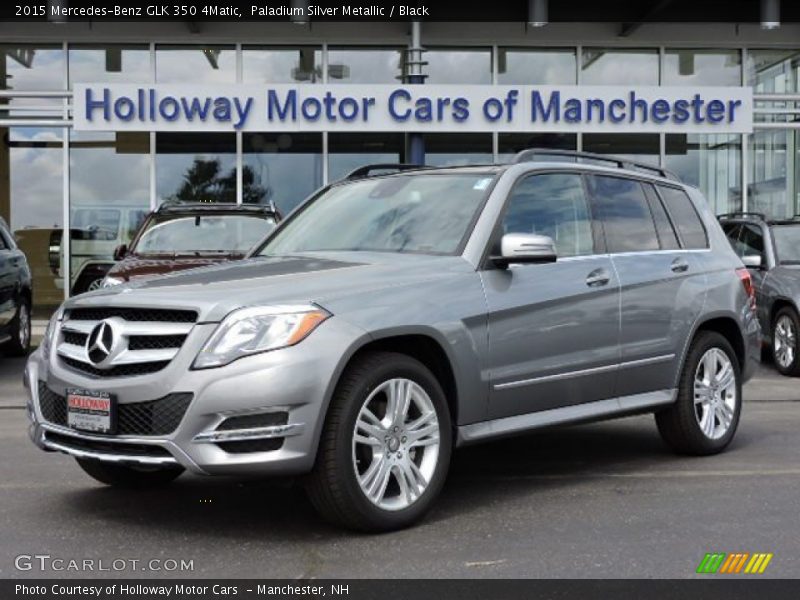 Paladium Silver Metallic / Black 2015 Mercedes-Benz GLK 350 4Matic