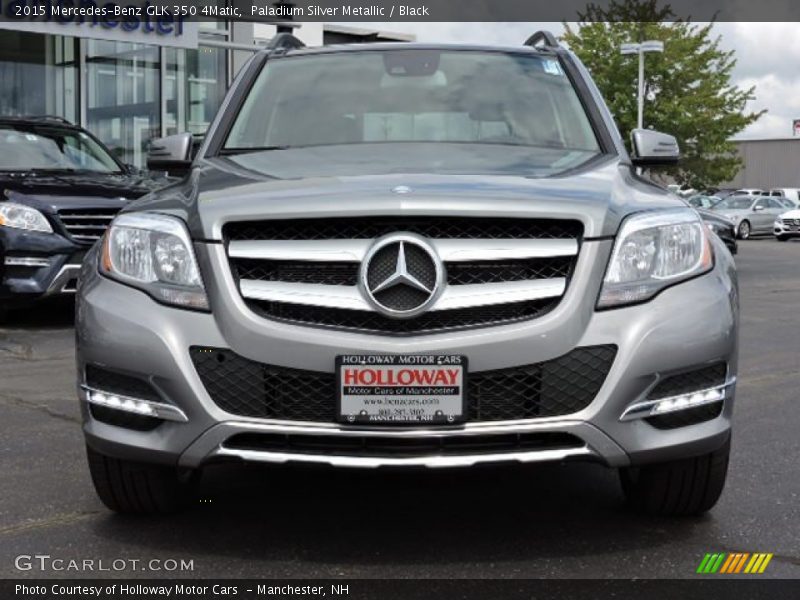 Paladium Silver Metallic / Black 2015 Mercedes-Benz GLK 350 4Matic