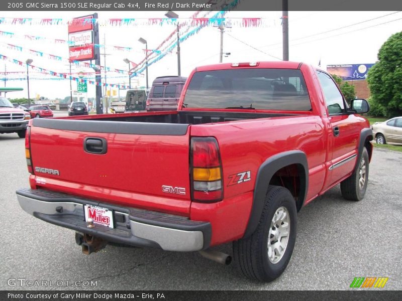 Fire Red / Dark Pewter 2005 GMC Sierra 1500 SLE Regular Cab 4x4