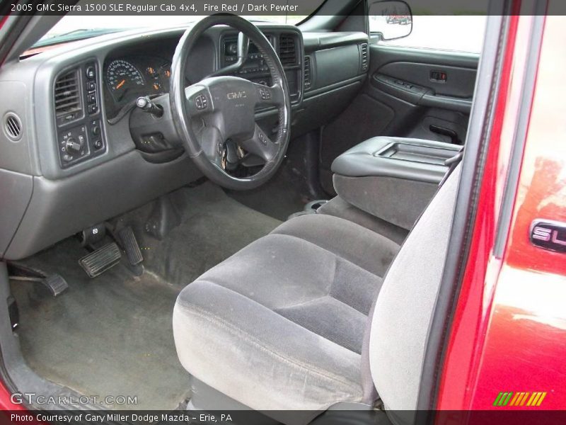 Fire Red / Dark Pewter 2005 GMC Sierra 1500 SLE Regular Cab 4x4